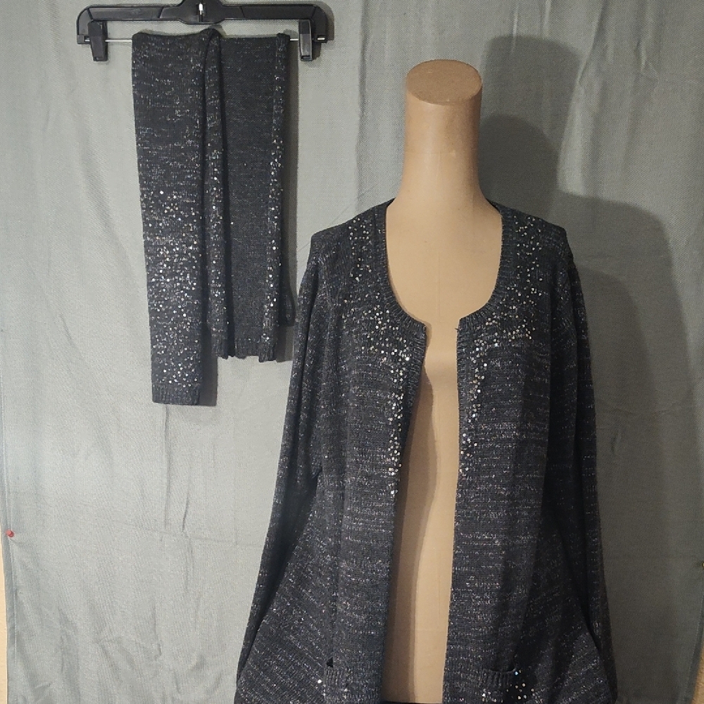 Susan Garver Sweater & Scarf Set